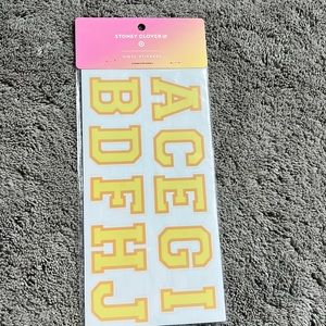 Stoney Clover Lane Target collab letter stickers